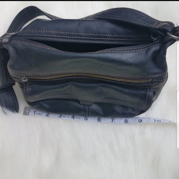 Fossil black leather shoulder bag - Picture 5 of 6